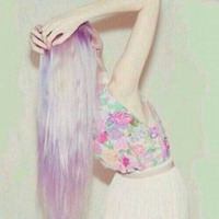 背面女生头发披肩头像