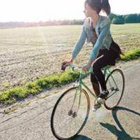 自行车头像女生