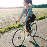 自行车头像女生