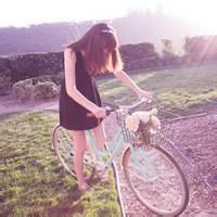 自行车头像女生