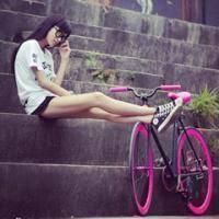 自行车头像女生