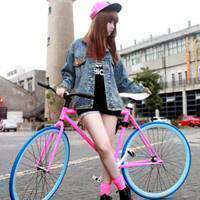 自行车头像女生