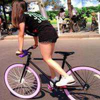 自行车头像女生