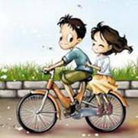 自行车头像女生