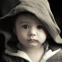 萌娃戴帽子头像