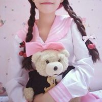 软妹头像粉色系真人