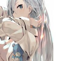 银发动漫少女头像