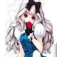 银发动漫少女头像