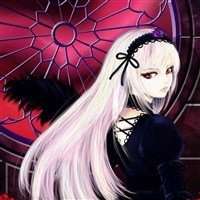 银发动漫少女头像