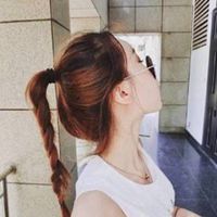 马尾头像女生背影意境