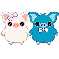 骑猪情侣头像