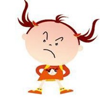 不开心的卡通图片