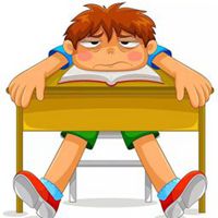 不开心的卡通图片