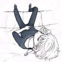 二次元带耳机头像