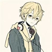 二次元带耳机头像