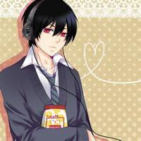 二次元男生戴耳机头像