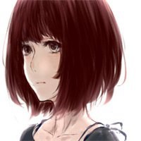 侧脸头像动漫女生