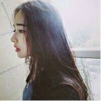 侧脸头像女生清新自然