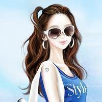 侧脸头像女生清新自然