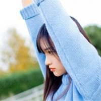 侧脸头像女生清新自然