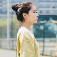 侧脸头像女生清新自然