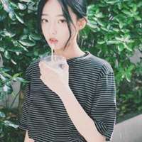 侧脸头像女生清新自然