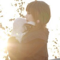 侧脸头像女生阳光