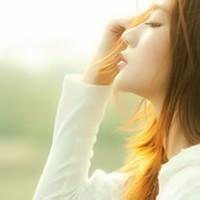 侧脸头像女生阳光