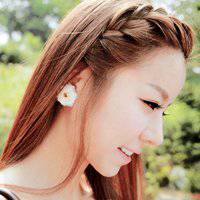 侧脸头像女生阳光