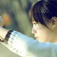 侧脸头像女生阳光