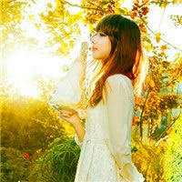 侧脸头像女生阳光