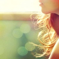 侧脸头像女生阳光