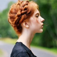 侧面头像女欧美