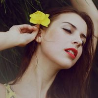 侧面头像女欧美