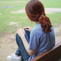 侧面头像女生唯美漂亮