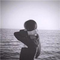 侧面头像男黑白头像