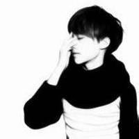 侧面头像男黑白头像