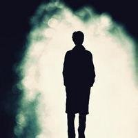 侧面头像男黑白头像