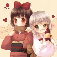 动漫图片双人女生头像