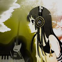 动漫女生听音乐头像