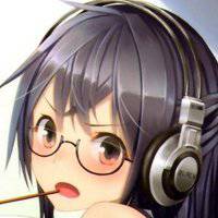 动漫女生听音乐头像