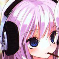 动漫女生听音乐头像