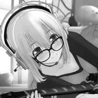 动漫女生听音乐头像