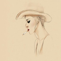 动漫女生头像高冷侧脸