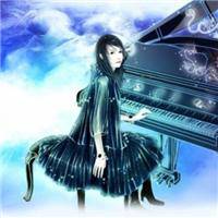 动漫弹钢琴头像