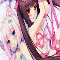 卡通双人睡觉头像女生