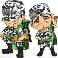 卡通迷彩小兵头像