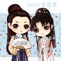 古装情侣头像漫画图片