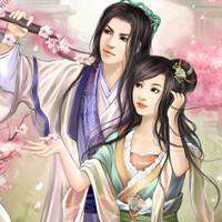 古装情侣头像漫画图片