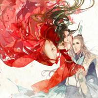 古风情侣头像红桑裳白衣